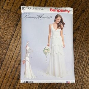 New Simplicity 90th Anniversary Wedding Dress Pattern 8596 Leanne Marshall